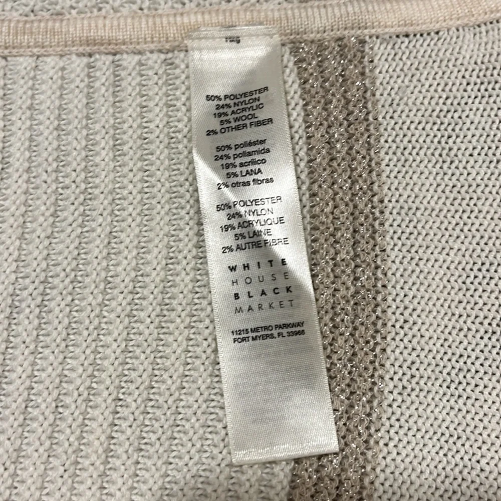 *sold* White House Black Market Ruana - Picture 3 of 5